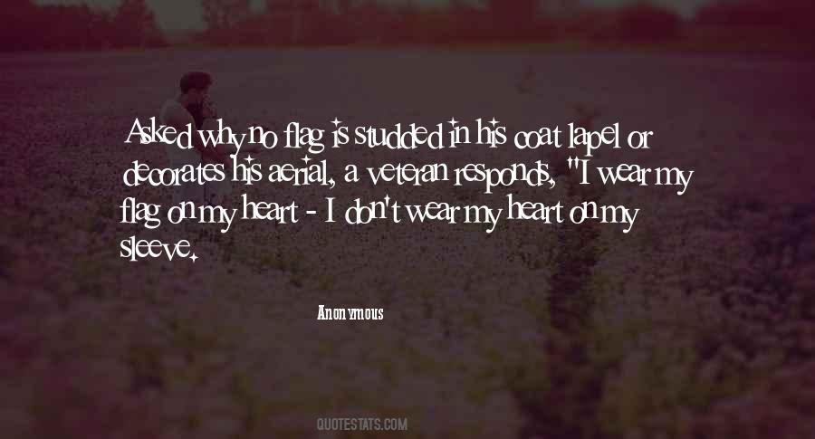 Heart On Her Sleeve Quotes #922522