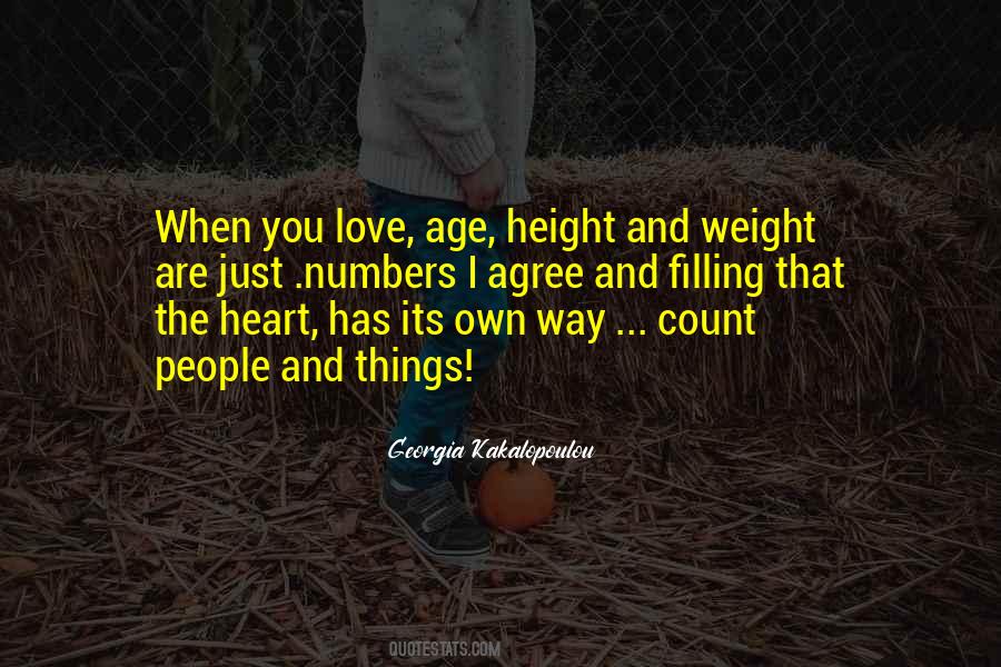 Heart Over Height Quotes #437940