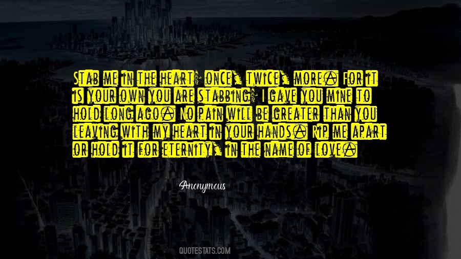 Heart Stab Quotes #293977