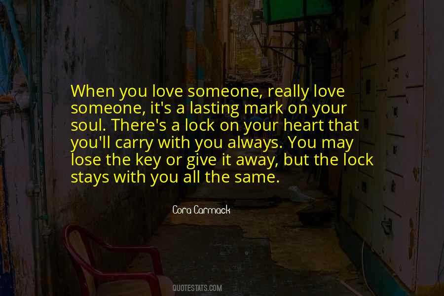 Heart Under Lock And Key Quotes #1656033