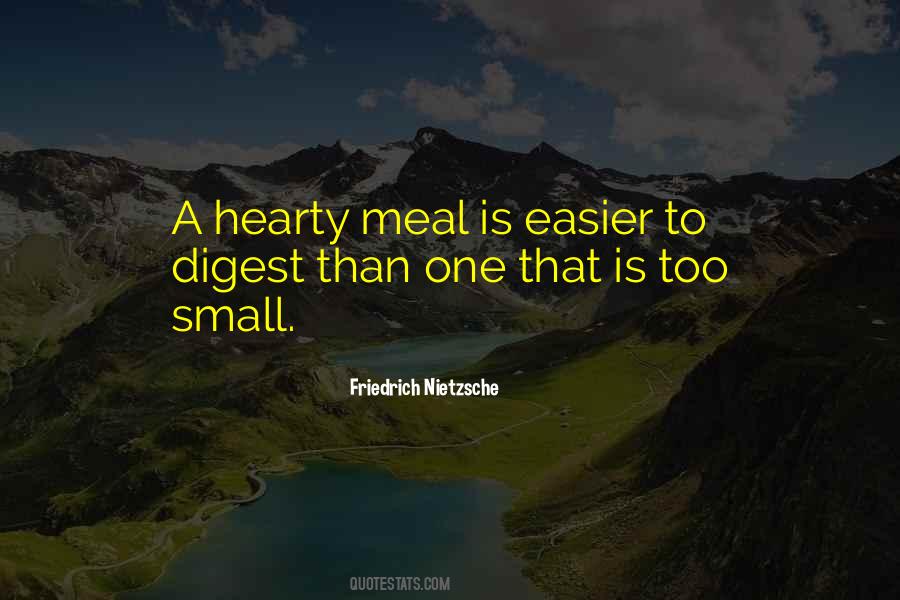 Hearty Meal Quotes #915178