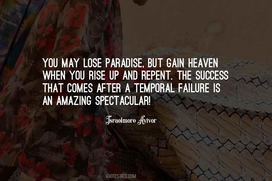 Heaven's Gain Quotes #503267