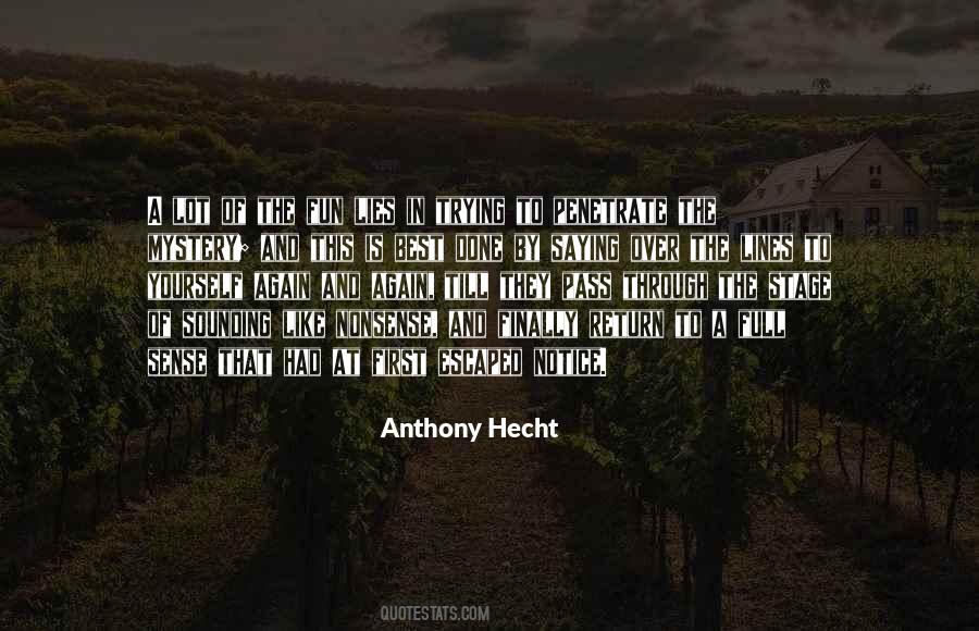 Hecht Quotes #494720