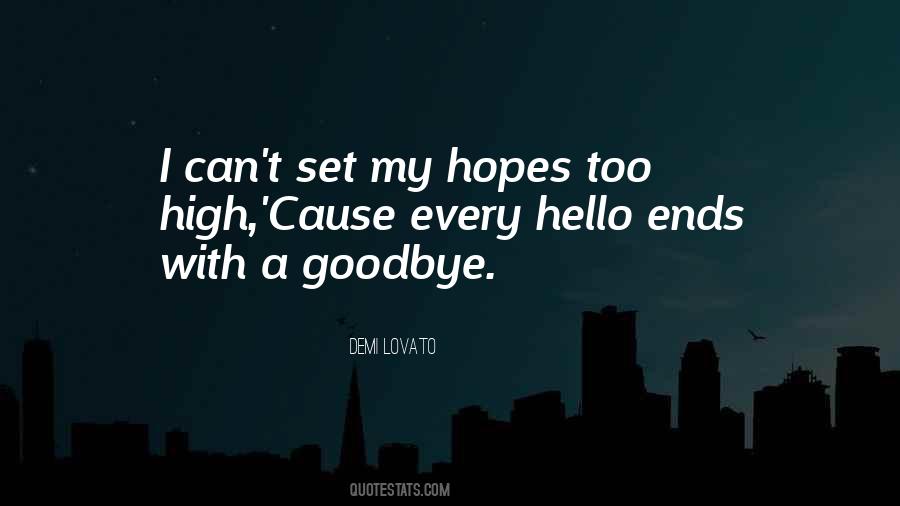 Hello Goodbye Quotes #1763672