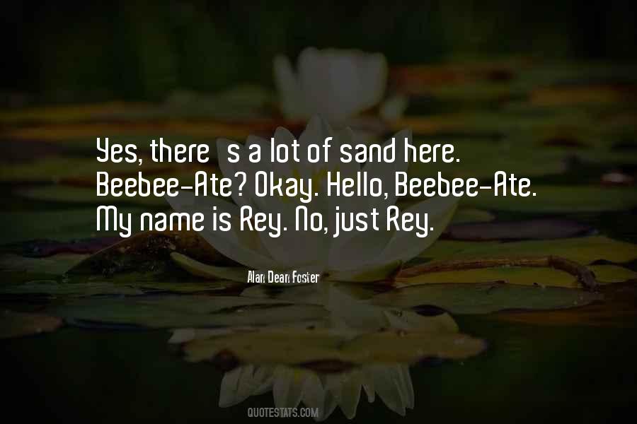 Hello My Name Is Quotes #275512