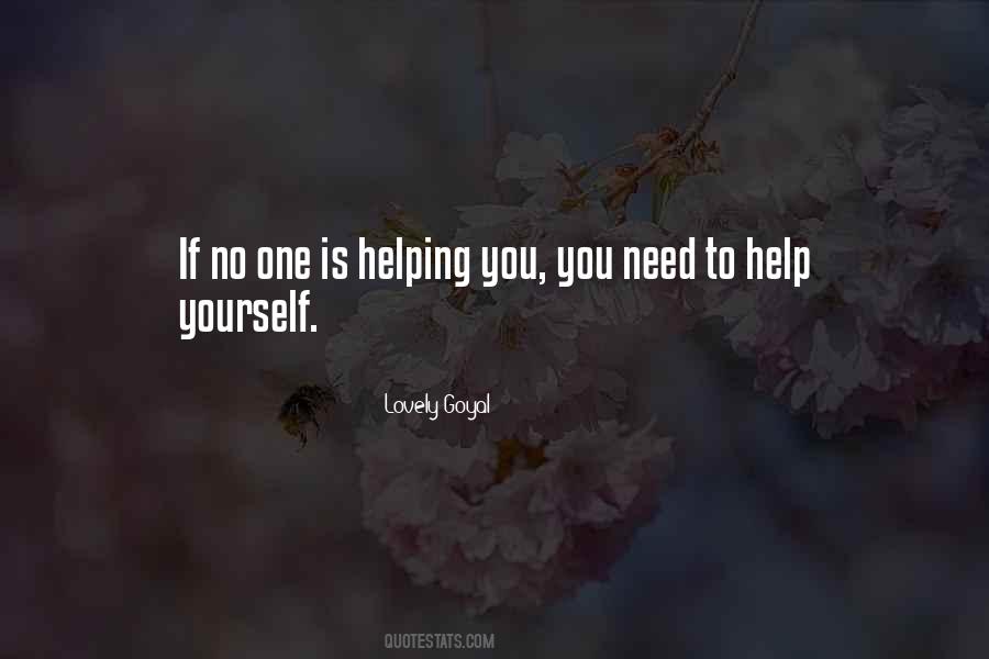 Help Yourself Quotes #369725