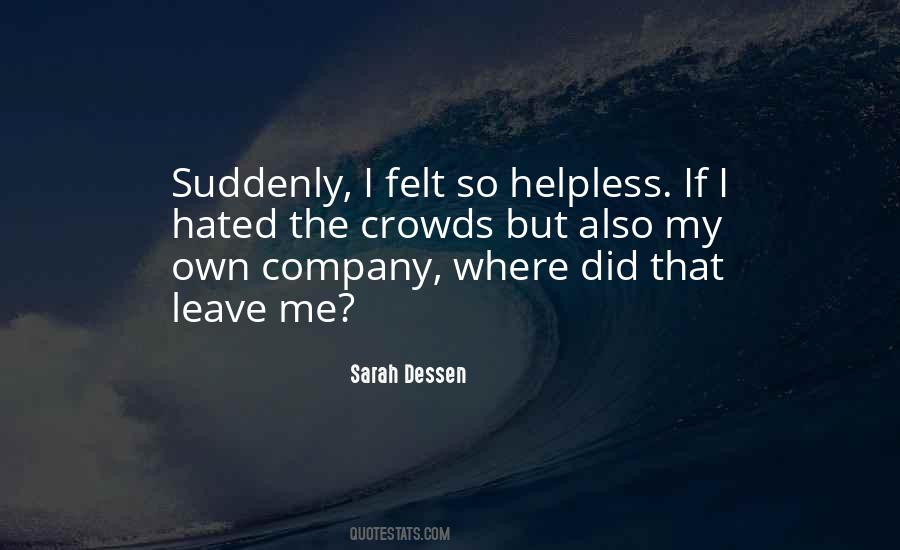 Helpless Quotes #1307428