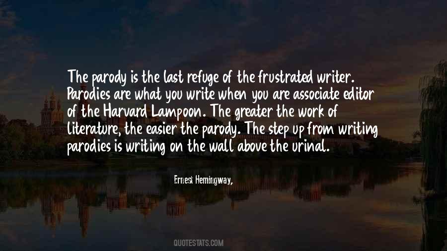 Hemingway On Writing Quotes #1404024