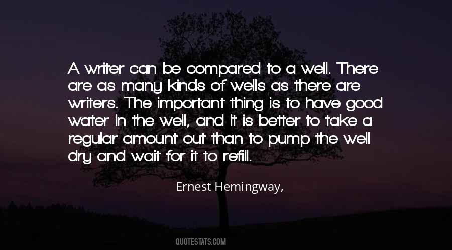 Hemingway On Writing Quotes #273574
