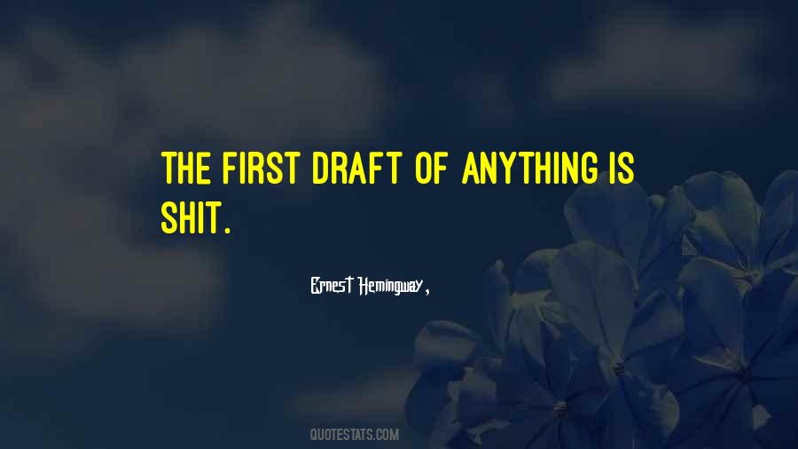 Hemingway On Writing Quotes #33779