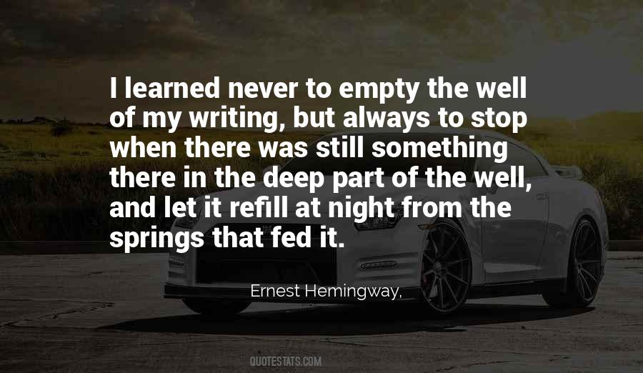 Hemingway On Writing Quotes #347550