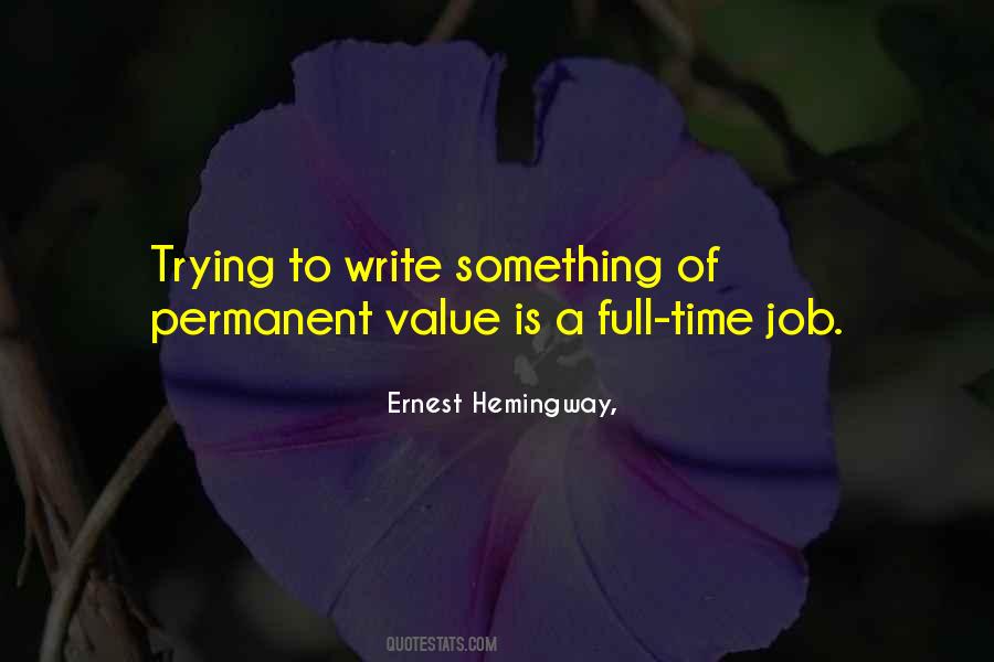 Hemingway On Writing Quotes #421083