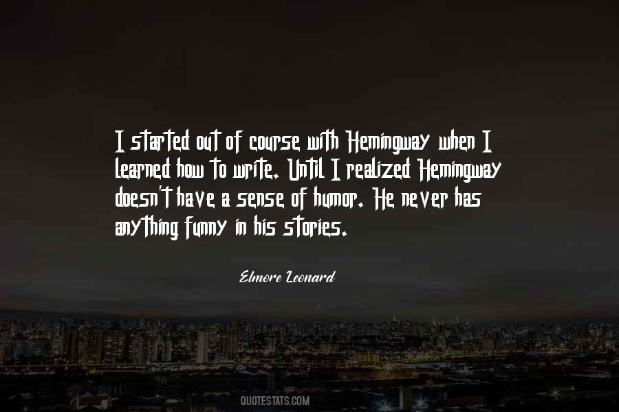 Hemingway On Writing Quotes #448716