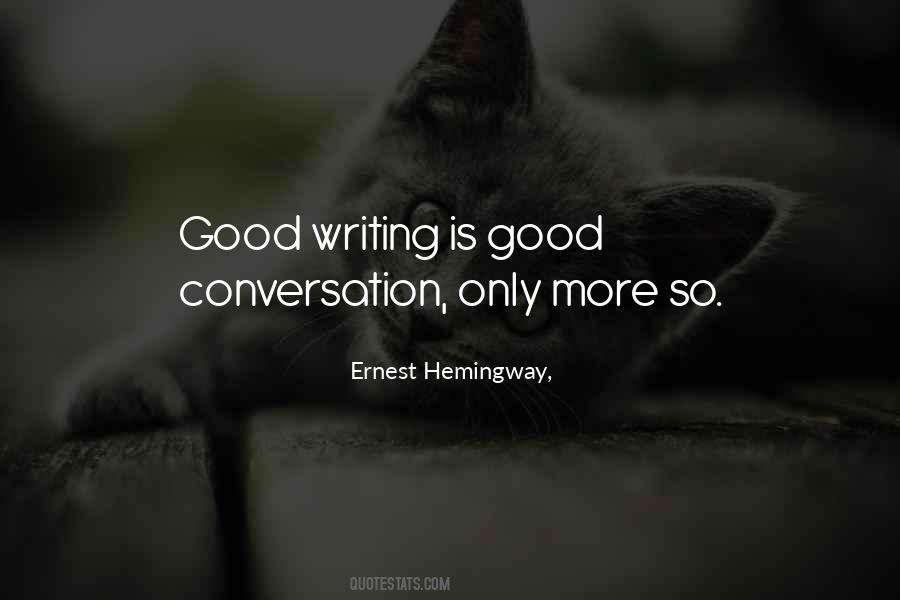 Hemingway On Writing Quotes #58704