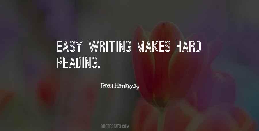 Hemingway On Writing Quotes #80468