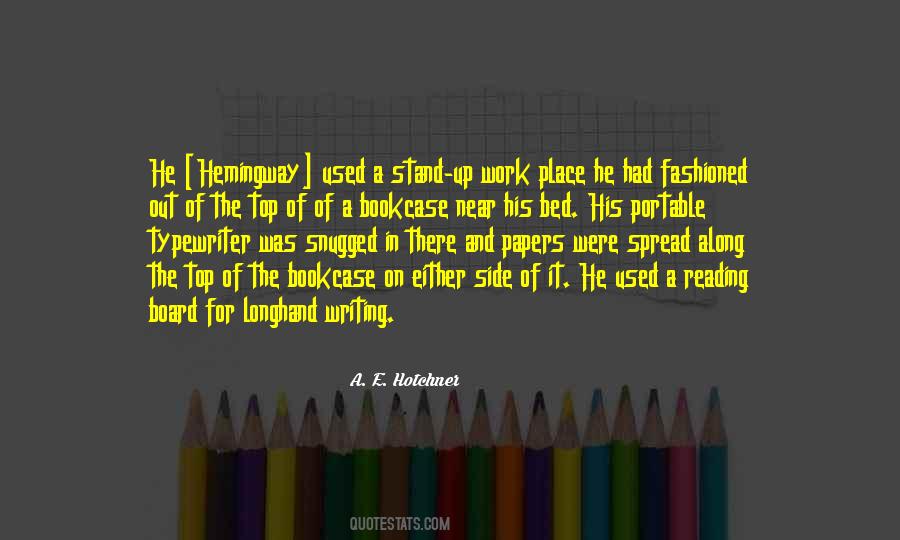 Hemingway On Writing Quotes #909607