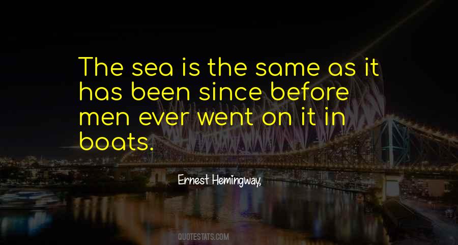 Hemingway Sea Quotes #1598913