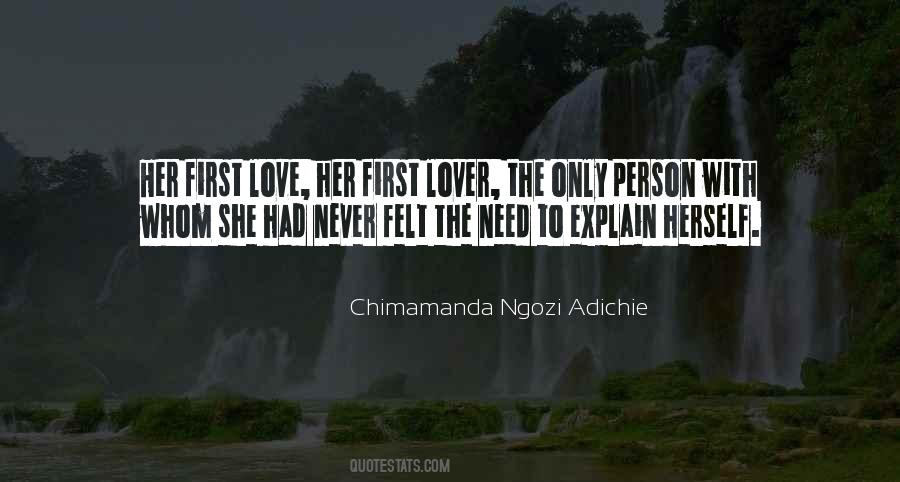 Her First Love Quotes #286012