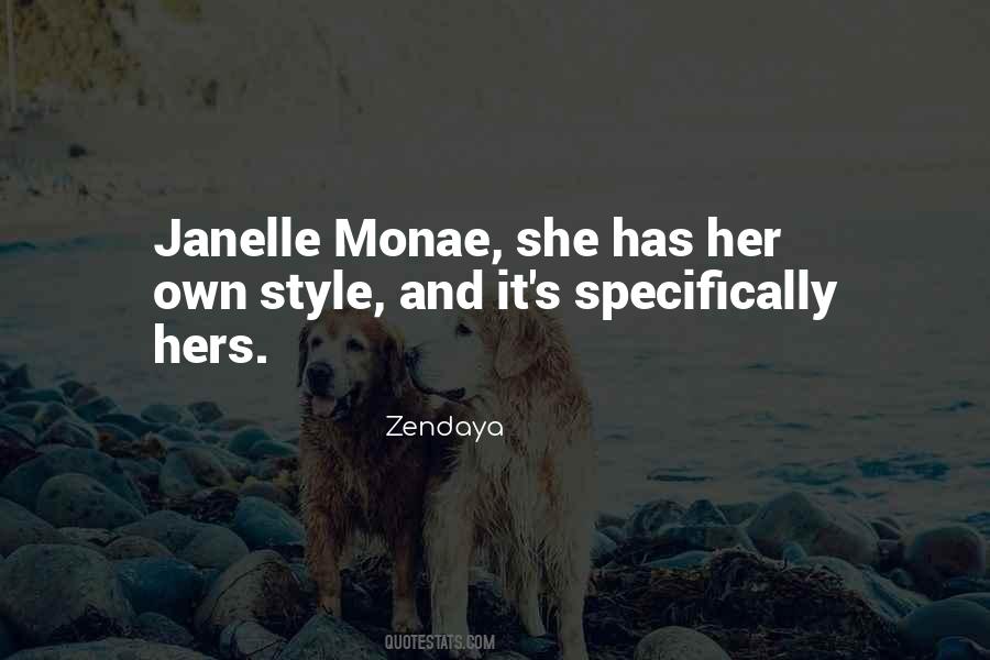 Her Own Style Quotes #1621553