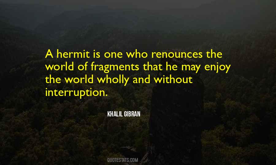 Hermit Quotes #1118674