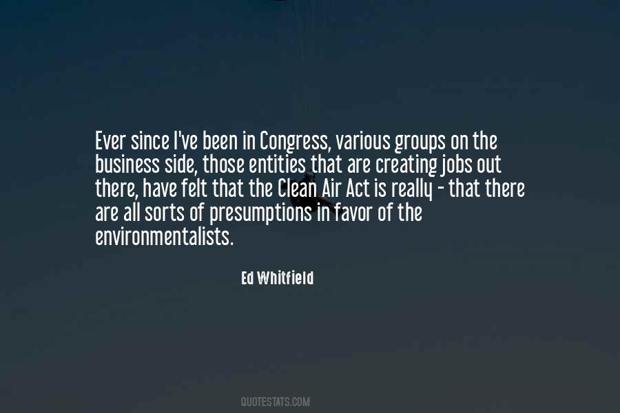 Quotes About The Clean Air Act #537345