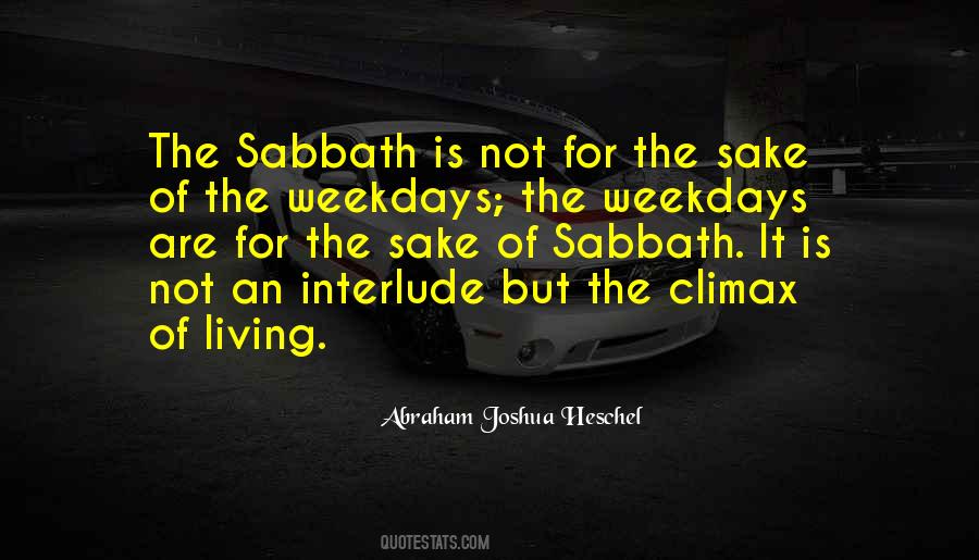 Heschel Sabbath Quotes #39026