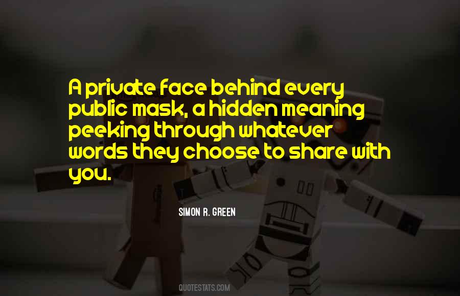 Hidden Face Quotes #622634