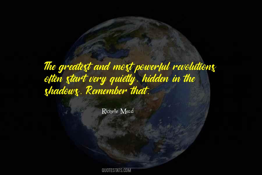 Hidden In The Shadows Quotes #172989
