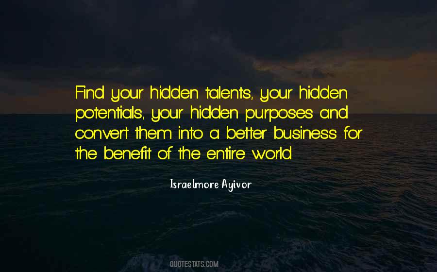 Hidden Talent Quotes #785448