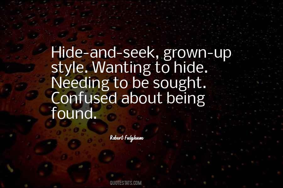 Hide And Go Seek Quotes #298223