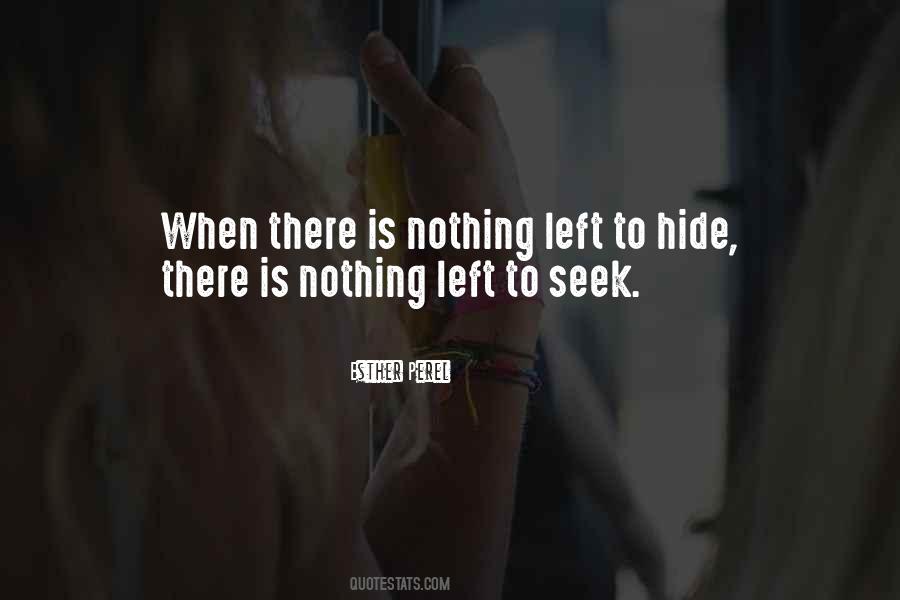 Hide And Go Seek Quotes #393167