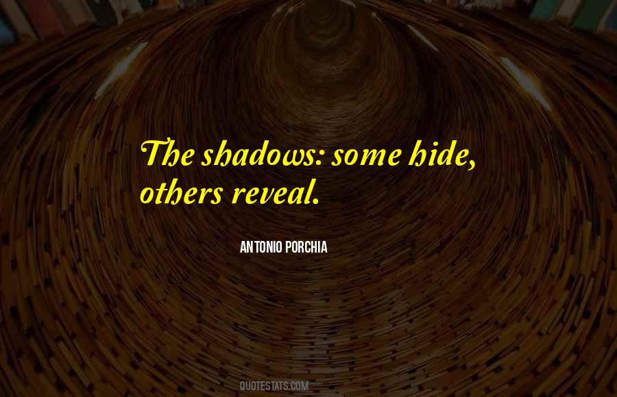Hide In The Shadows Quotes #384804