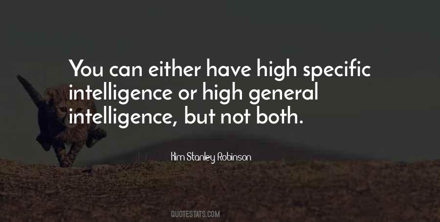High Intelligence Quotes #1046595