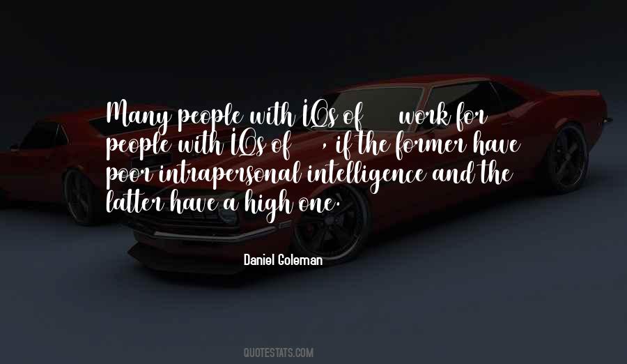 High Intelligence Quotes #1622779