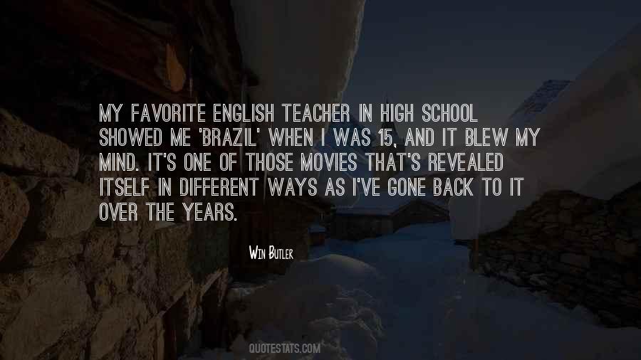 High School Teacher Quotes #1251056