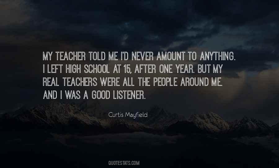 High School Teacher Quotes #1366092