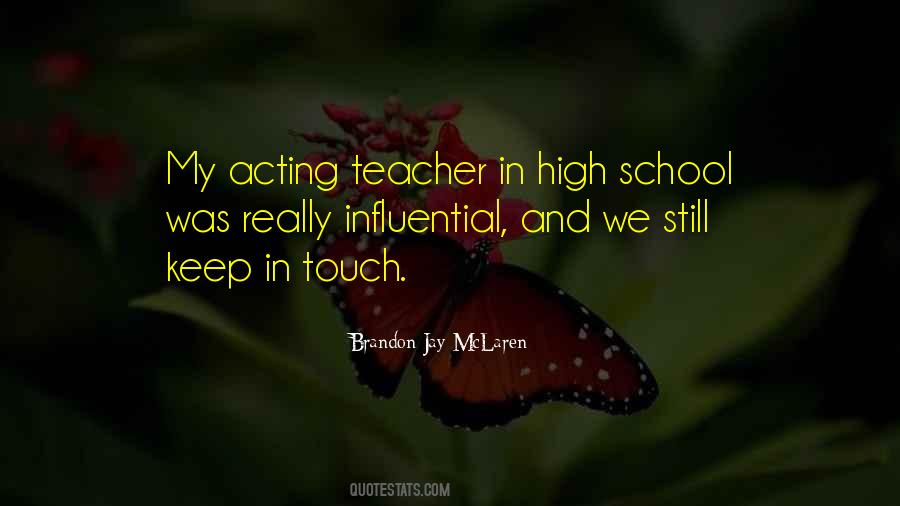High School Teacher Quotes #596201