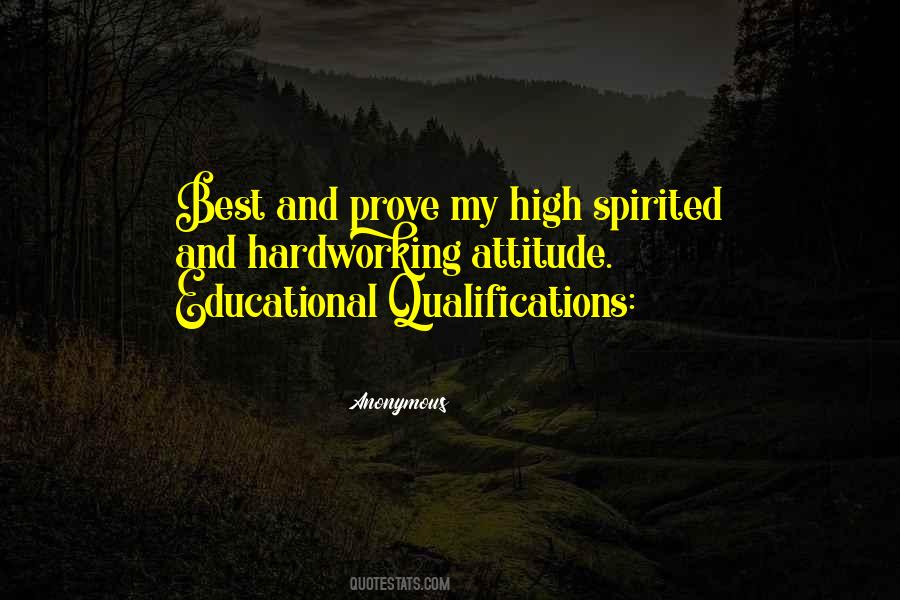 High Spirited Quotes #735798