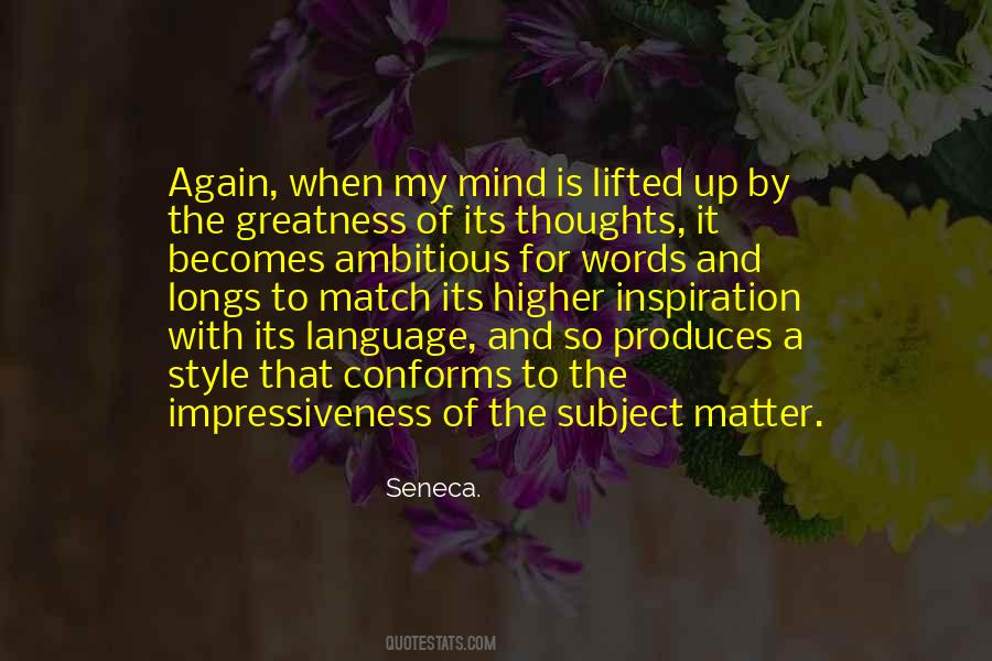 Higher Thoughts Quotes #1082549