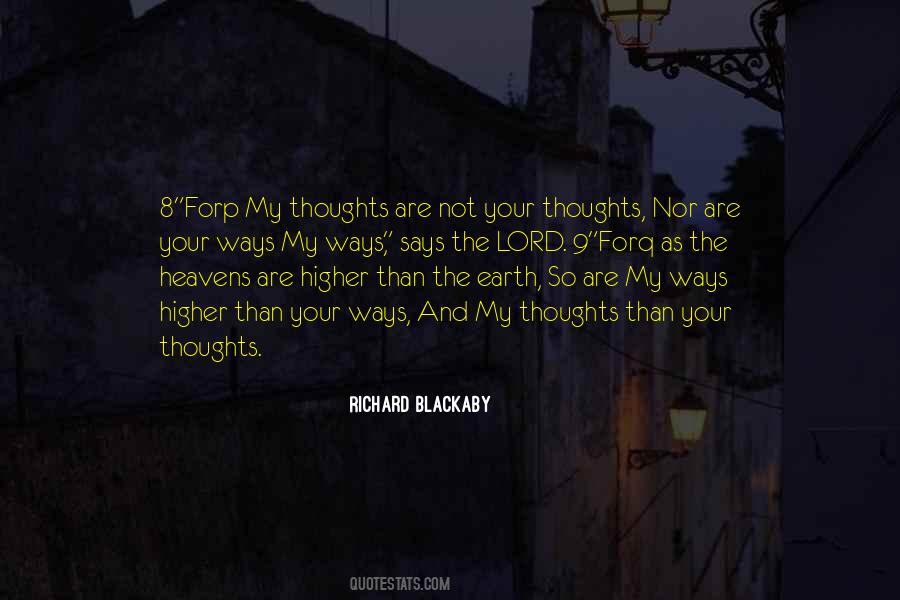 Higher Thoughts Quotes #1305067