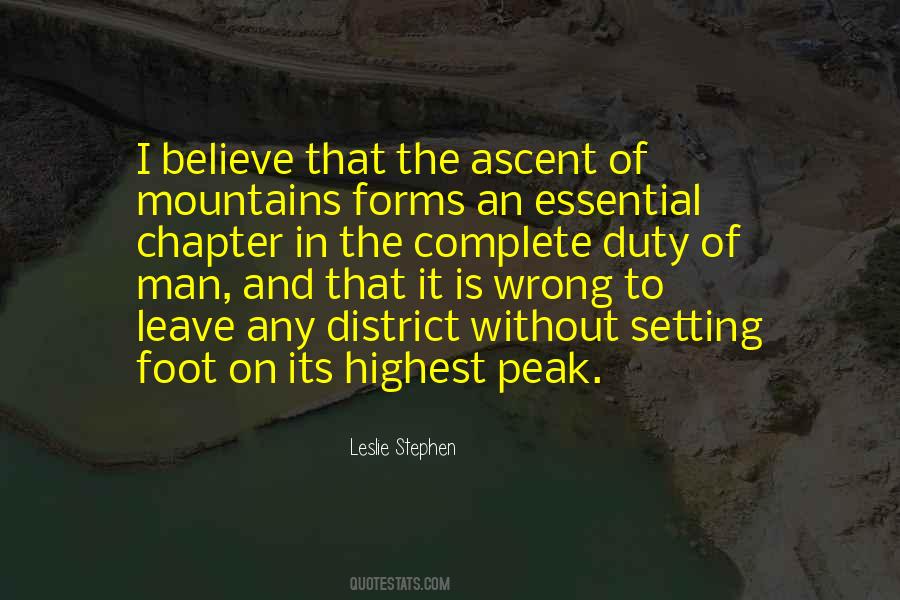 Highest Mountain Quotes #1612404