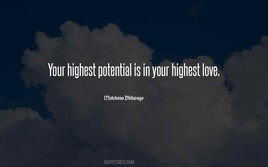 Highest Potential Quotes #361033