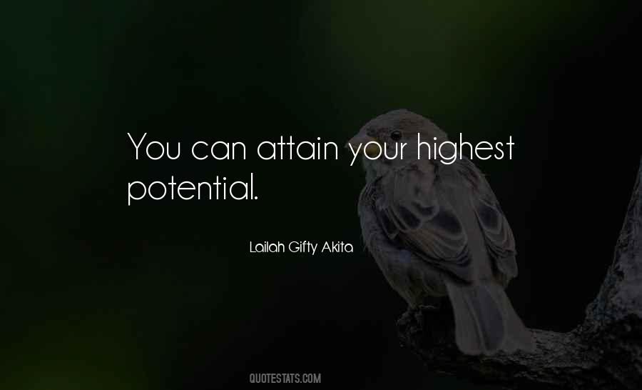 Highest Potential Quotes #418793