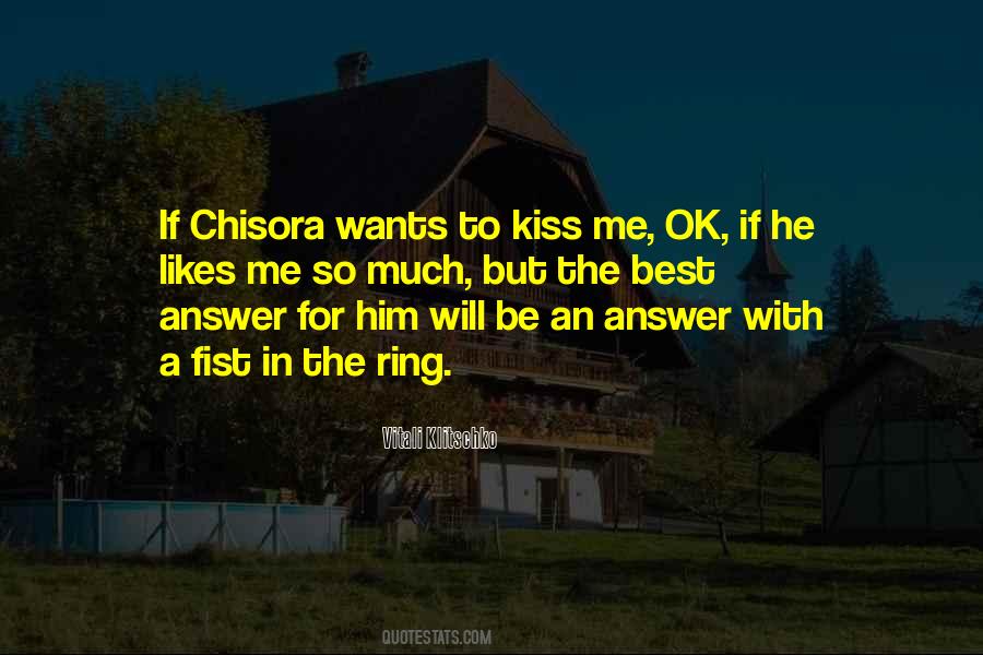 Him Kissing Me Quotes #154350