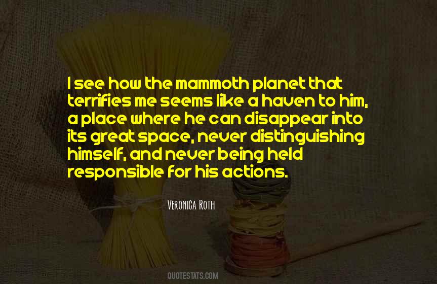 His Actions Quotes #1068036