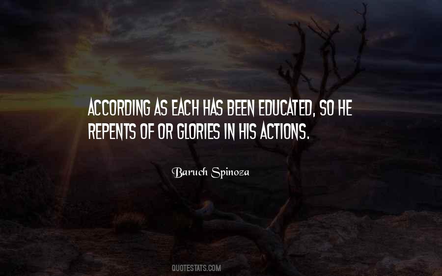 His Actions Quotes #1514349