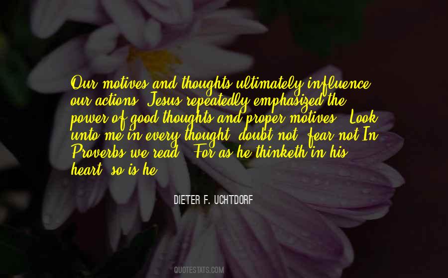 His Actions Quotes #72324