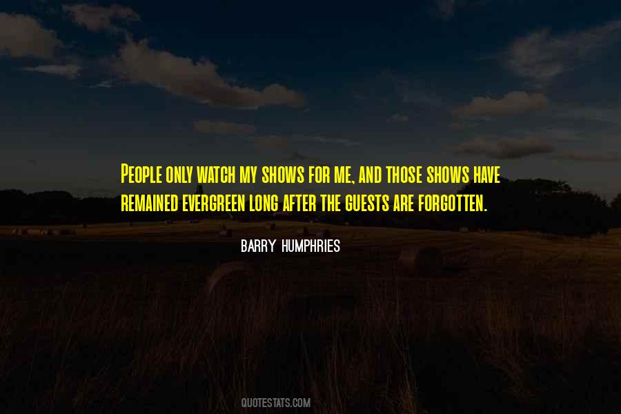 Quotes About Forgotten People #328411