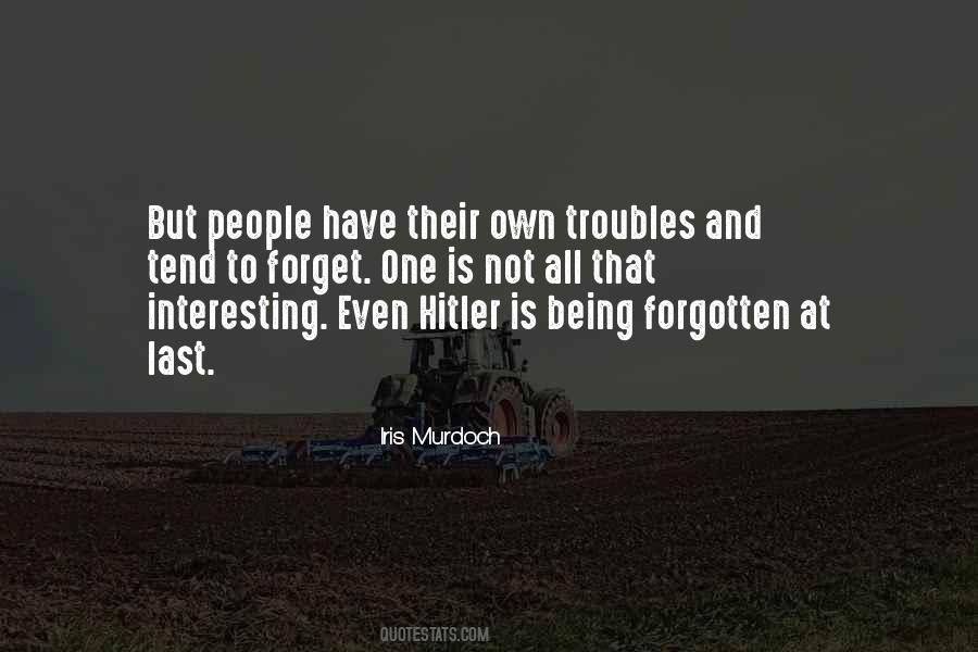 Quotes About Forgotten People #690996