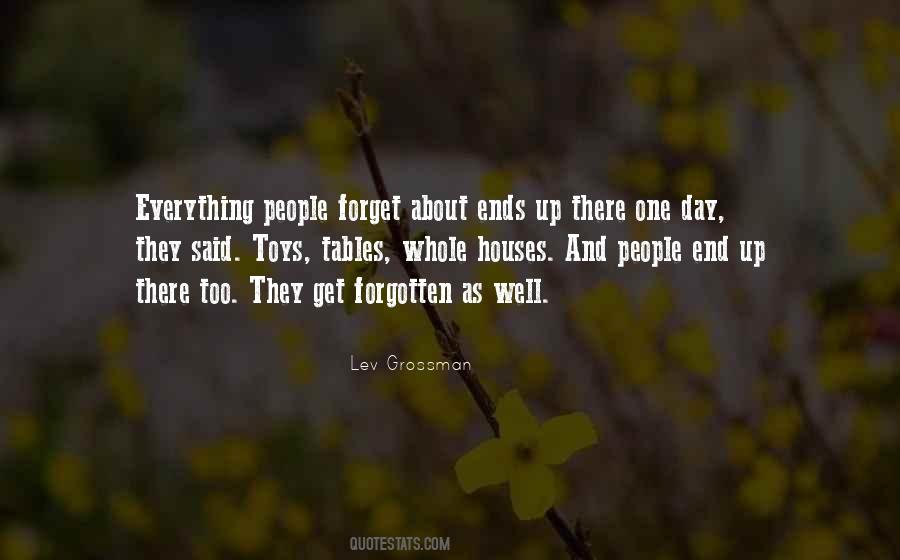 Quotes About Forgotten People #692686